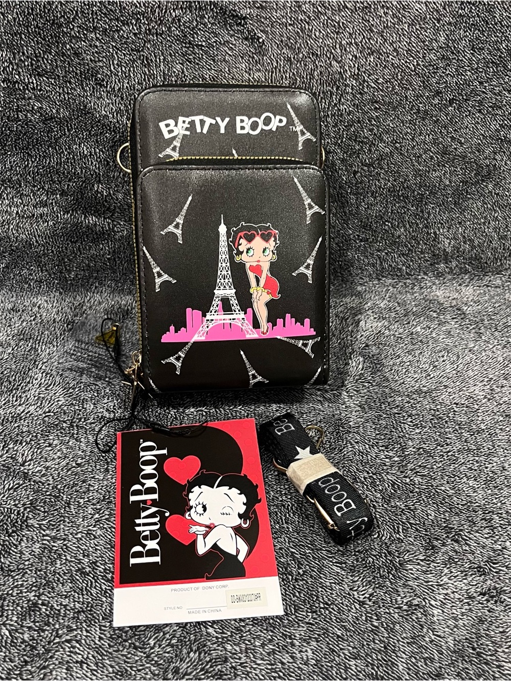 Betty Boop Crossbody Wallet / Cell Phone Bag